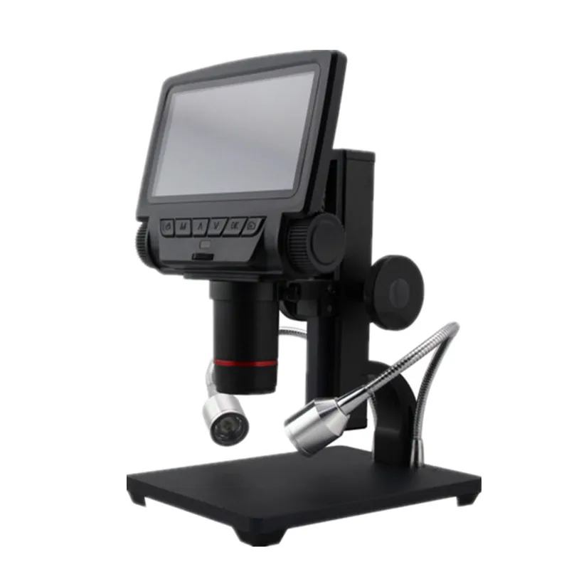 AD301 5Inch LCD Screen Remote Control Long Object Distance Electron Digital Microscope 260X Magnification