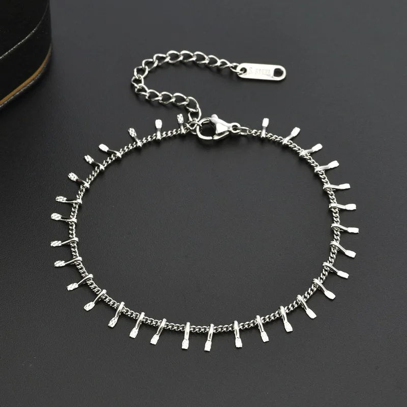 

Minimalist Zircon Necklaces for Men Women,Never Fade Chain Links Collars,Hip Hop Chic Jewelry Gifts