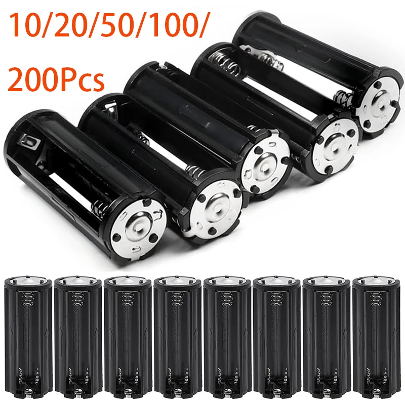 10-200Pcs 3AAA Battery Converter Adapter Holder for Case Cylindrical 3X AAA Batteries Holder 3 Cell Organizers Small Case