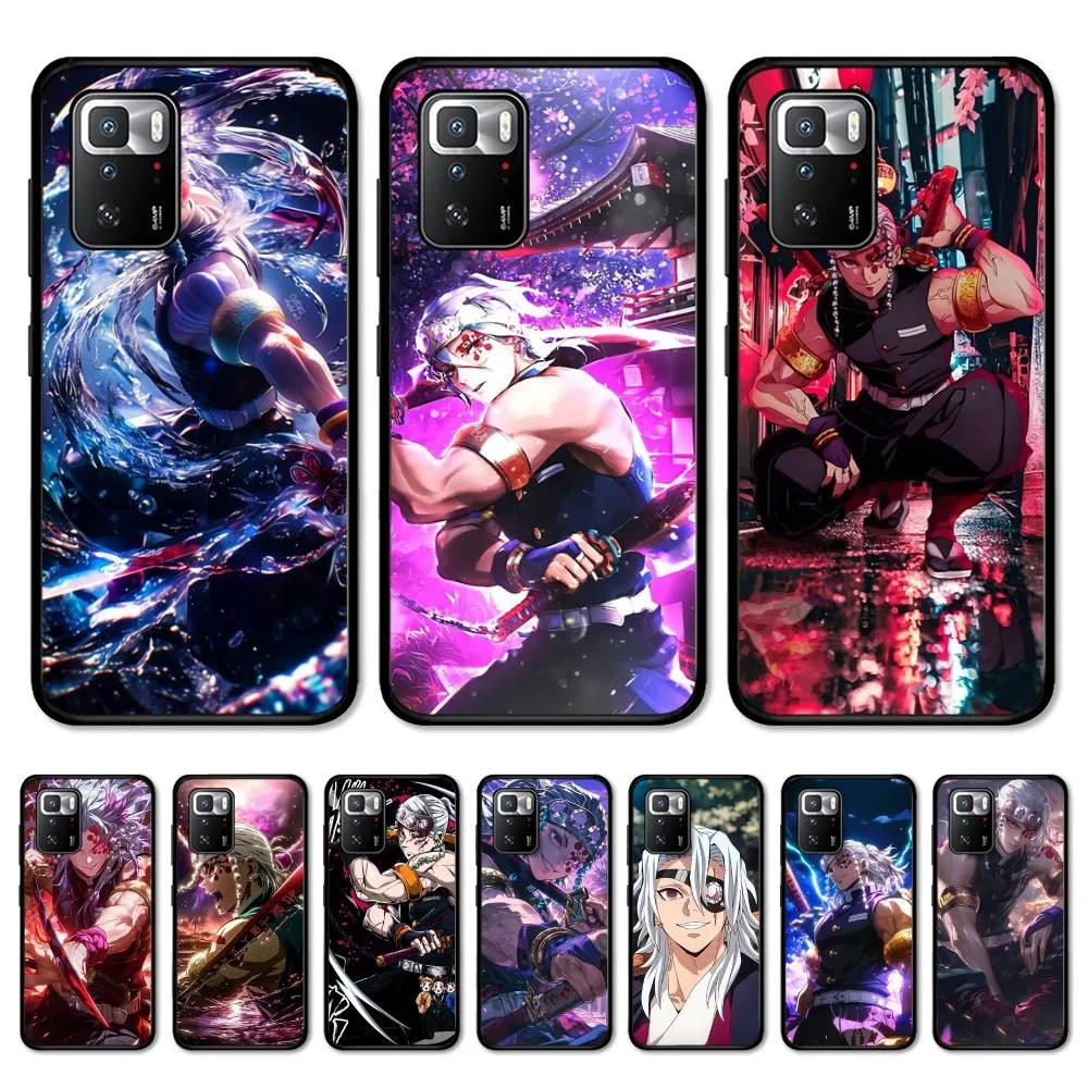 Anime Uzui Tengen Phone Case For Redmi Note 4 X 5 A 6 7 8 T 9 9S 10 11 11S 11Epro Poco M3 Pro