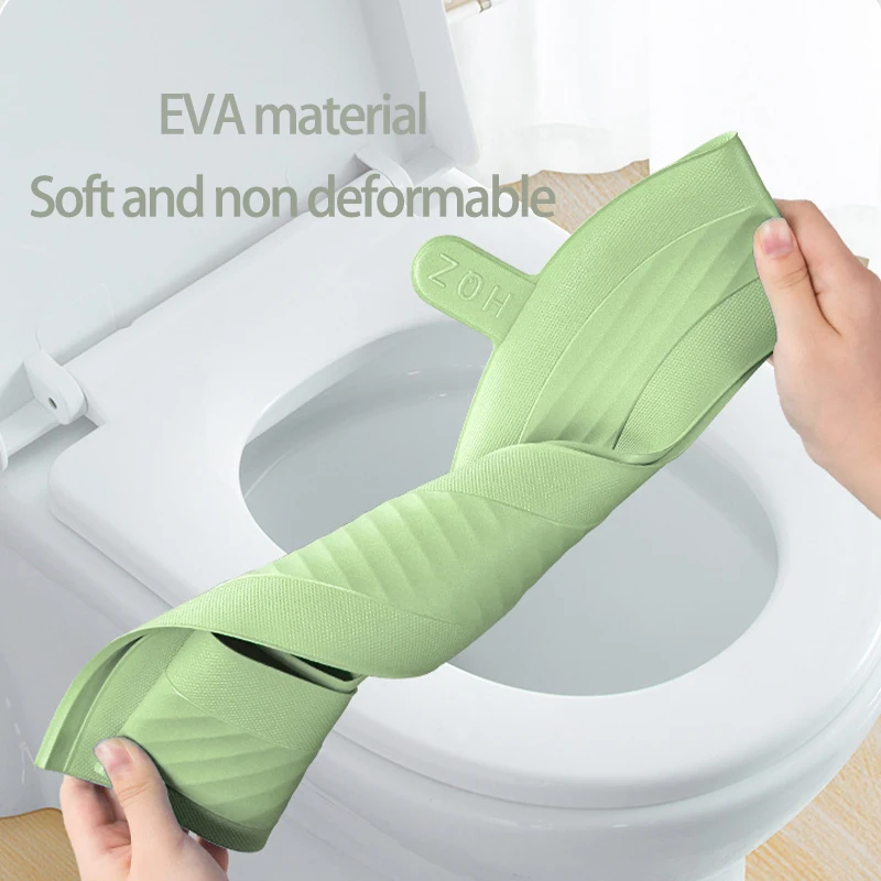 2023 New Washable Toilet Seat Cover Waterproof Sticker Toilet Lid Cover Portable Silicone Toilet Cup Covers Bathroom Accessories