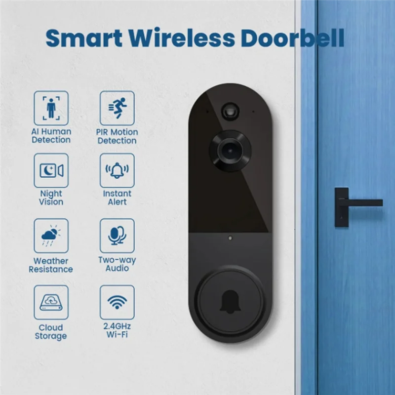FAST-Outdoor Wireless Doorbells Motion Detection Digital Door Peepholes Wifi Video Intercom Ring Door Bell