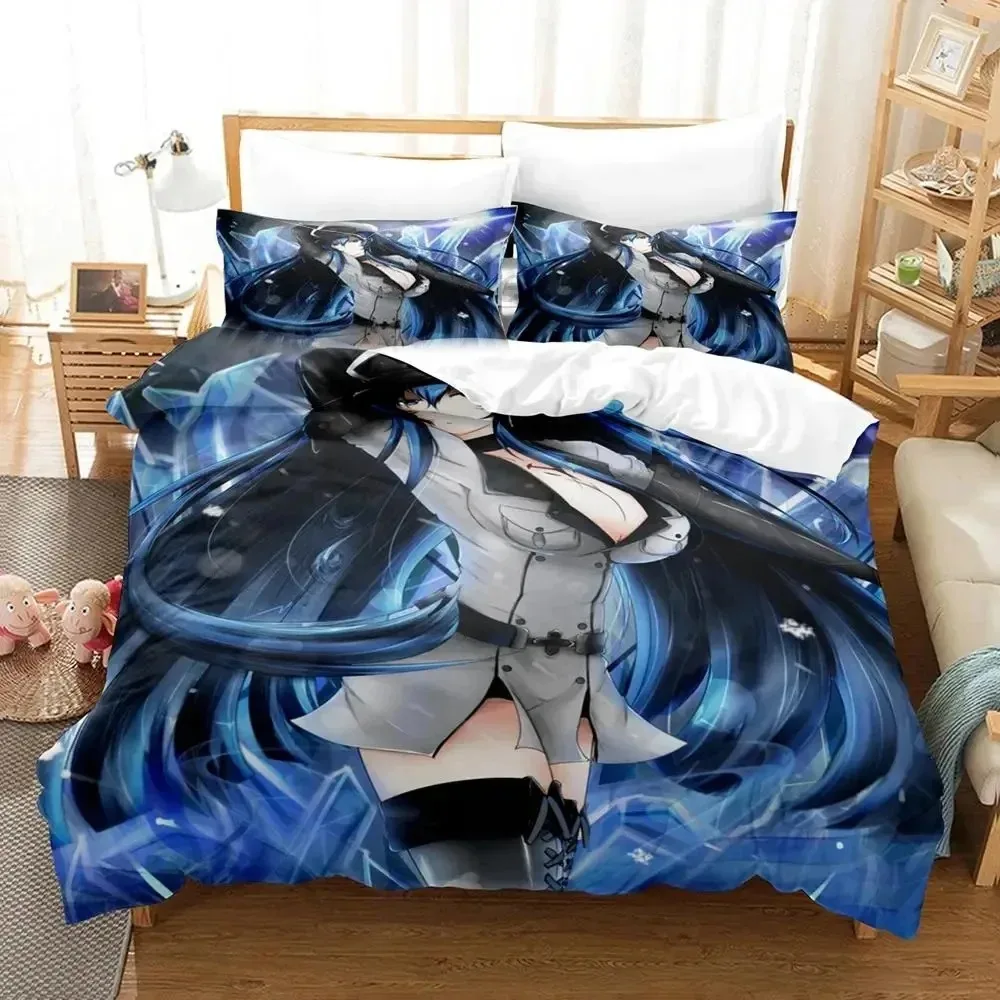 Anime Akame Ga Kill Esdeath Bedding Set Boys Girls Twin Queen Size Duvet Cover Pillowcase Bed Kids Adult Home Textileextile