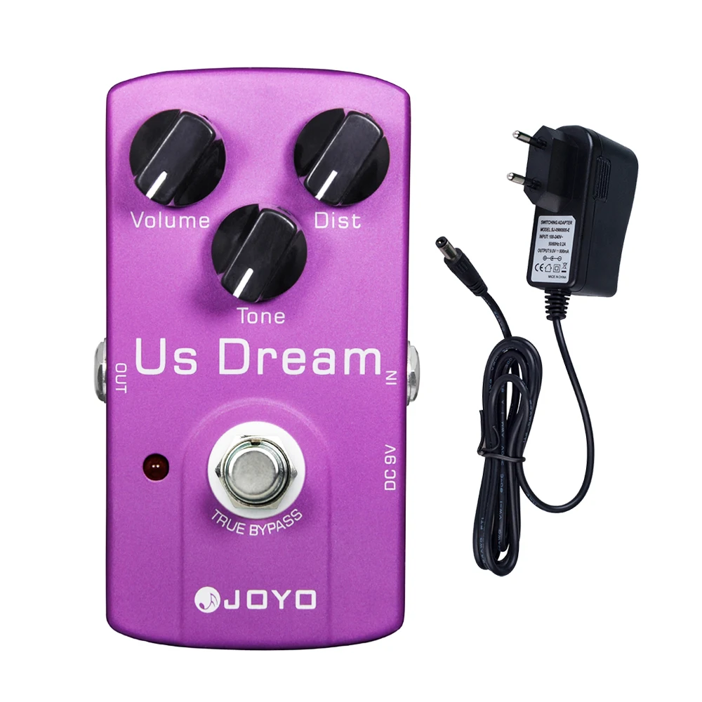 JOYO JF-34 US DREAM Distortion Guitar Effect Pedal High Gain Distortion Effect Driven Tube Amplifier Simulation Guitar Pedal