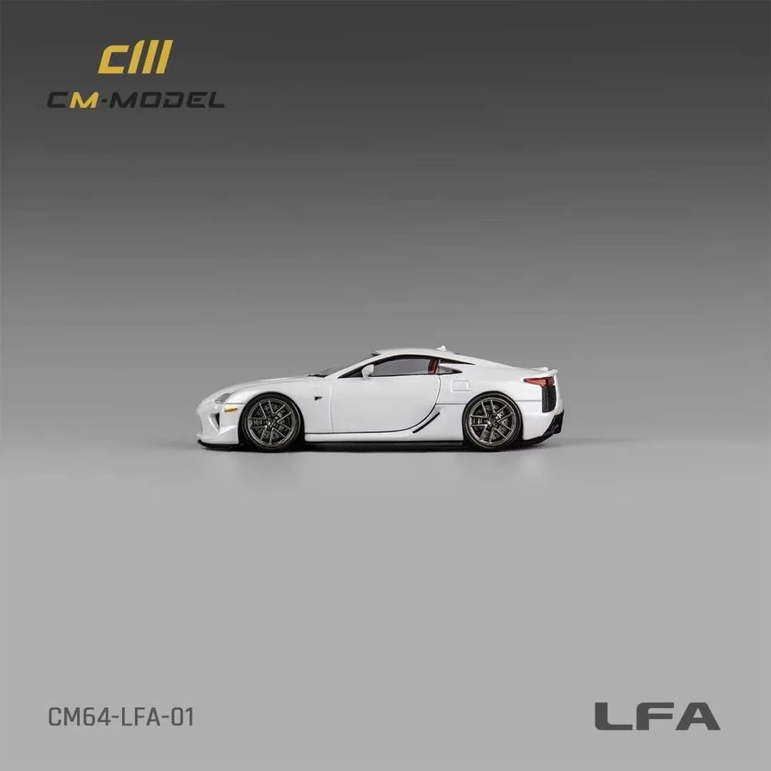 CM Model 1:64 LFA Pearl White Diecast Model Car