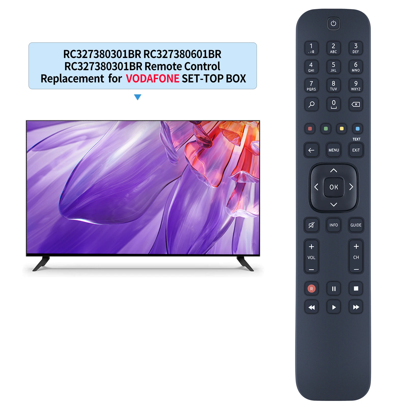 New for Vodafone Set-top Box IPTV  Remote Control RC3273803/01BR RC3273806/01BR RC3273803/01BR