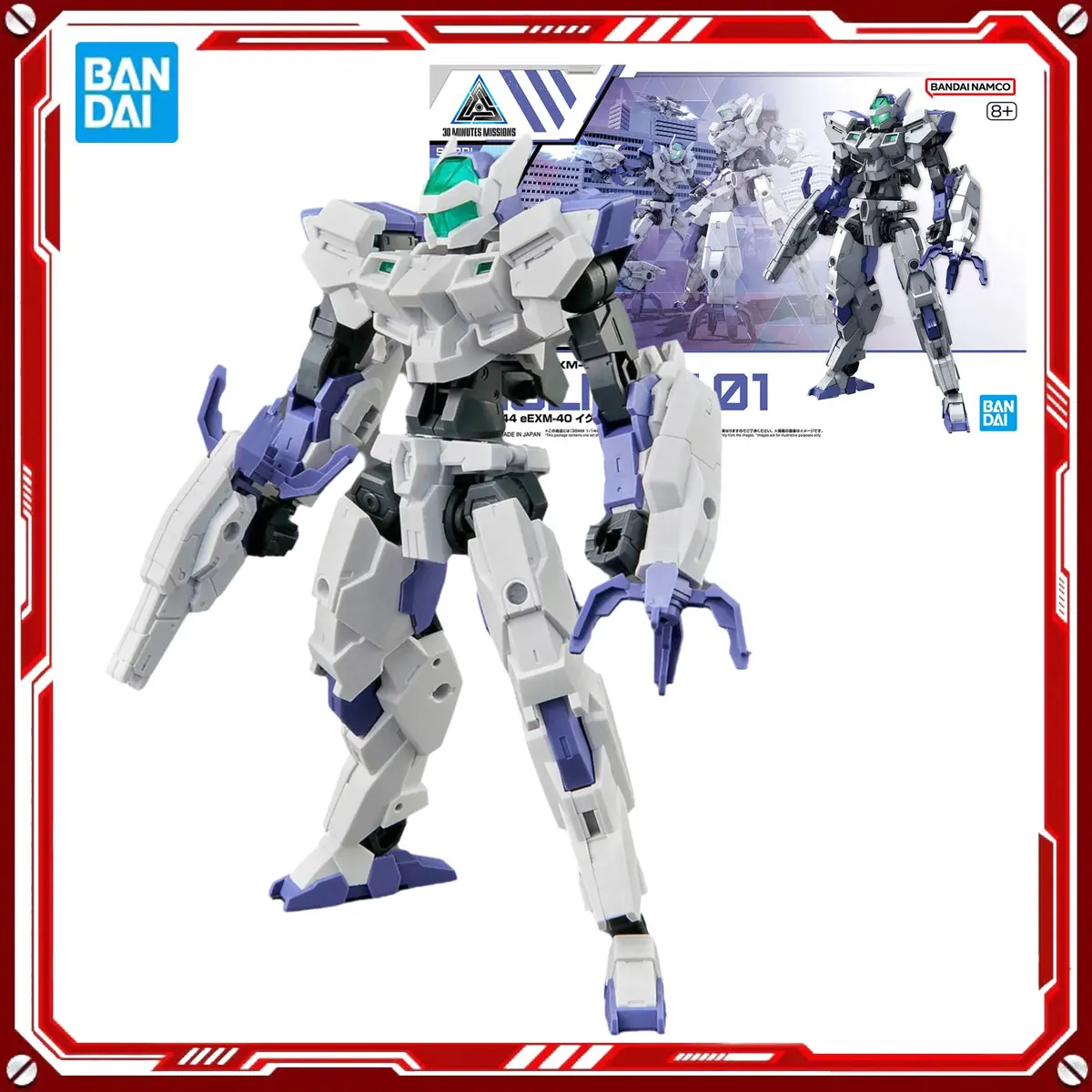 

Bandai Genuine 30Minutes Missions Model Kits eEXM-40 Iglight 01 Toy 30MM 1/144 Action Figure Assembly Model Gift for Kids School