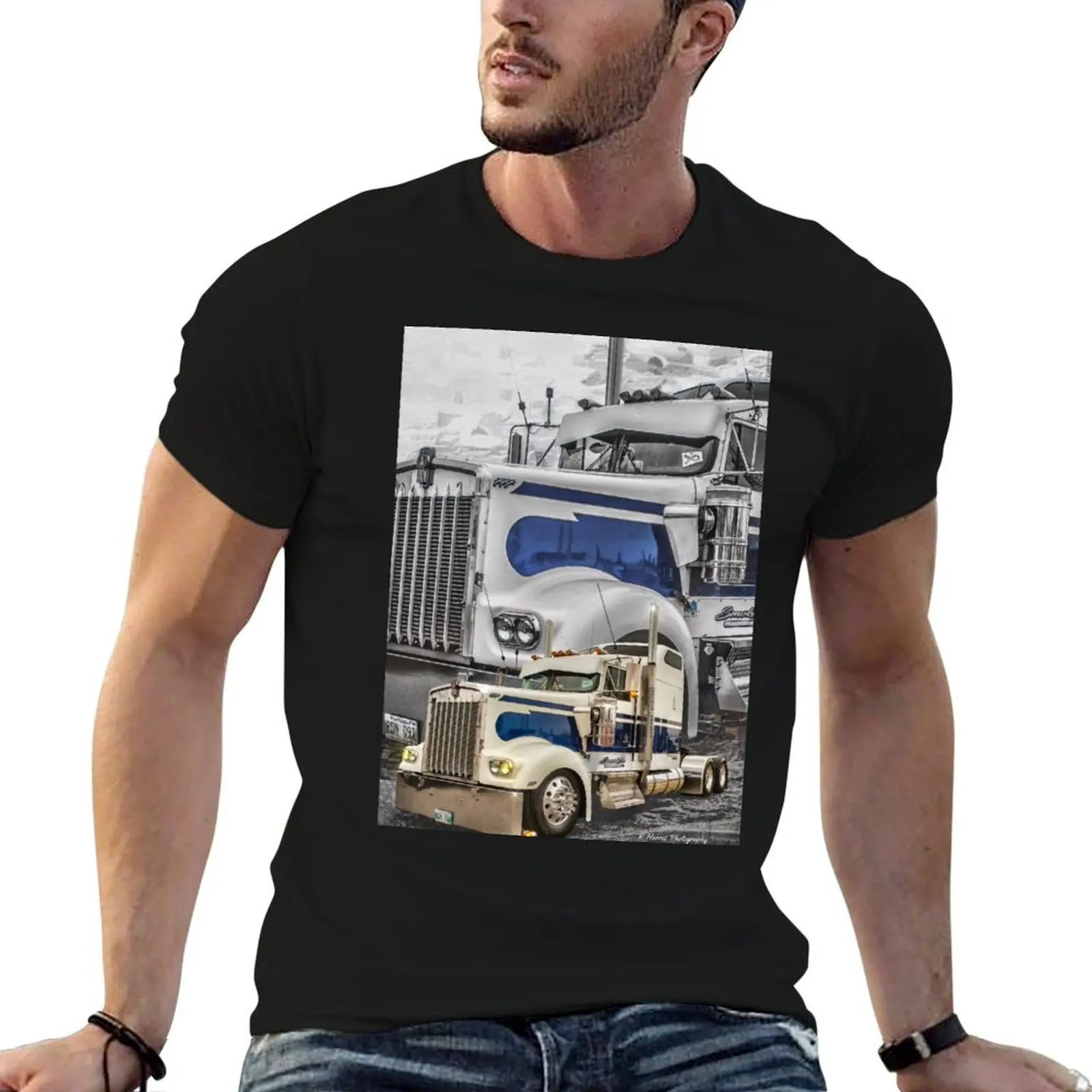 

Kenworth Double Exposure T-Shirt funny t shirts cotton anime t shirts oversize T-Shirt
