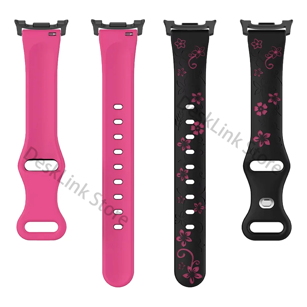 Samsung Galaxy Watch 8 40mm/44mm、8 Classic 46mm、Galaxy Watch Ultra 47mm対応 レディース シリコン彫刻ブレスレット/バンド