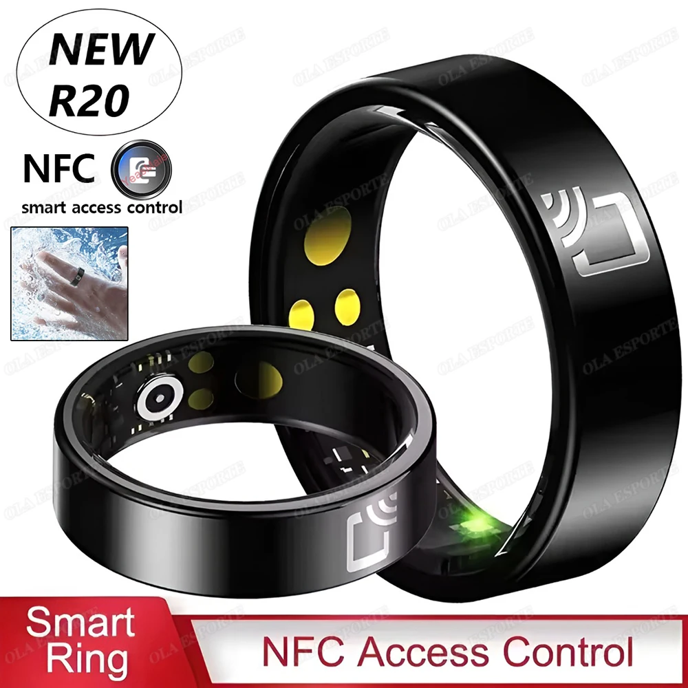 

New NFC SmartRing 2025 Ola Esporte Smartring Women Men Heart Rate GPS Sleep Monitor NFC Access Control 5ATM Waterproof Smartring