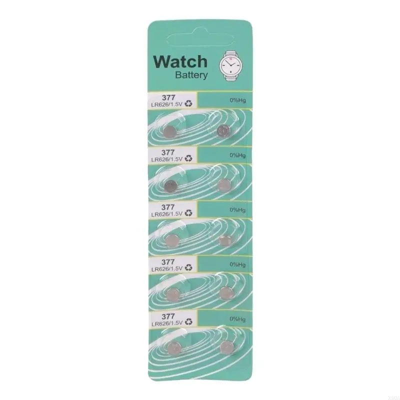 LR626 1.5V Button Cell Batteries Lightweight Power Source for Travel Essentials Mini Electronics Multiple Device Use