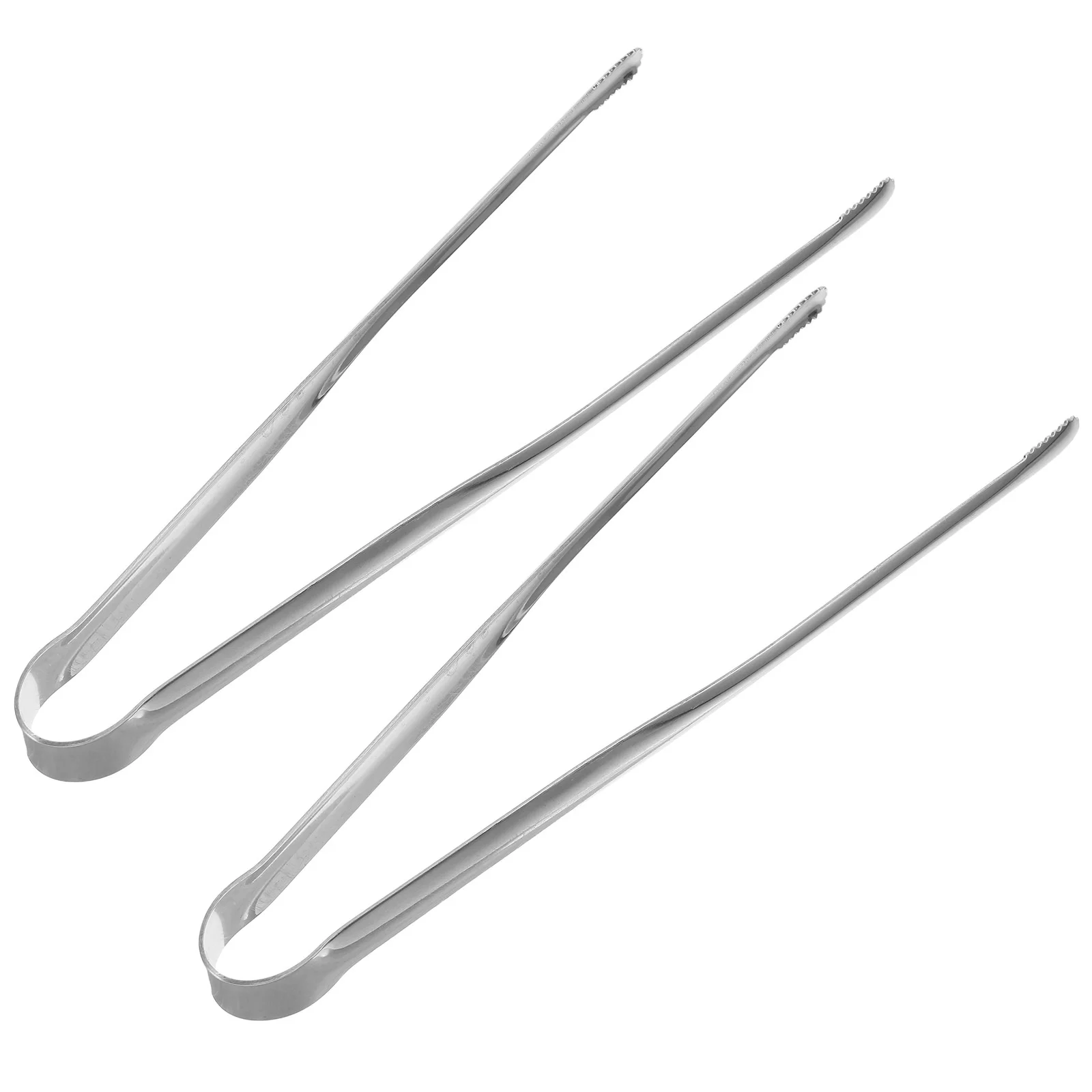 

2Pcs Japanese Style Stainless Steel Food Tongs Ergonomic Handle for Home Party Barbecue Activity Steak Grip Japanese Style Tongs