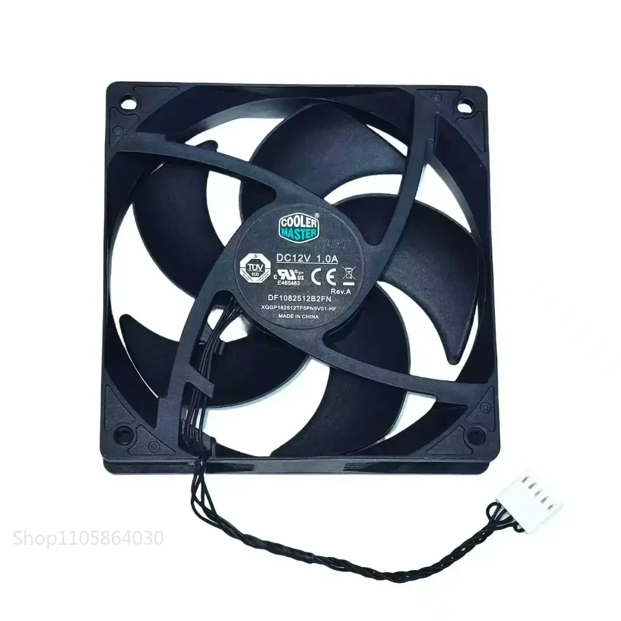 LY DF1082512B2FN 108x108x25mm Turbo PWM Fan - 12V 1.0A 4200RPM High CFM | Dual Ball Bearing | Window/Exhaust Conversion Kit