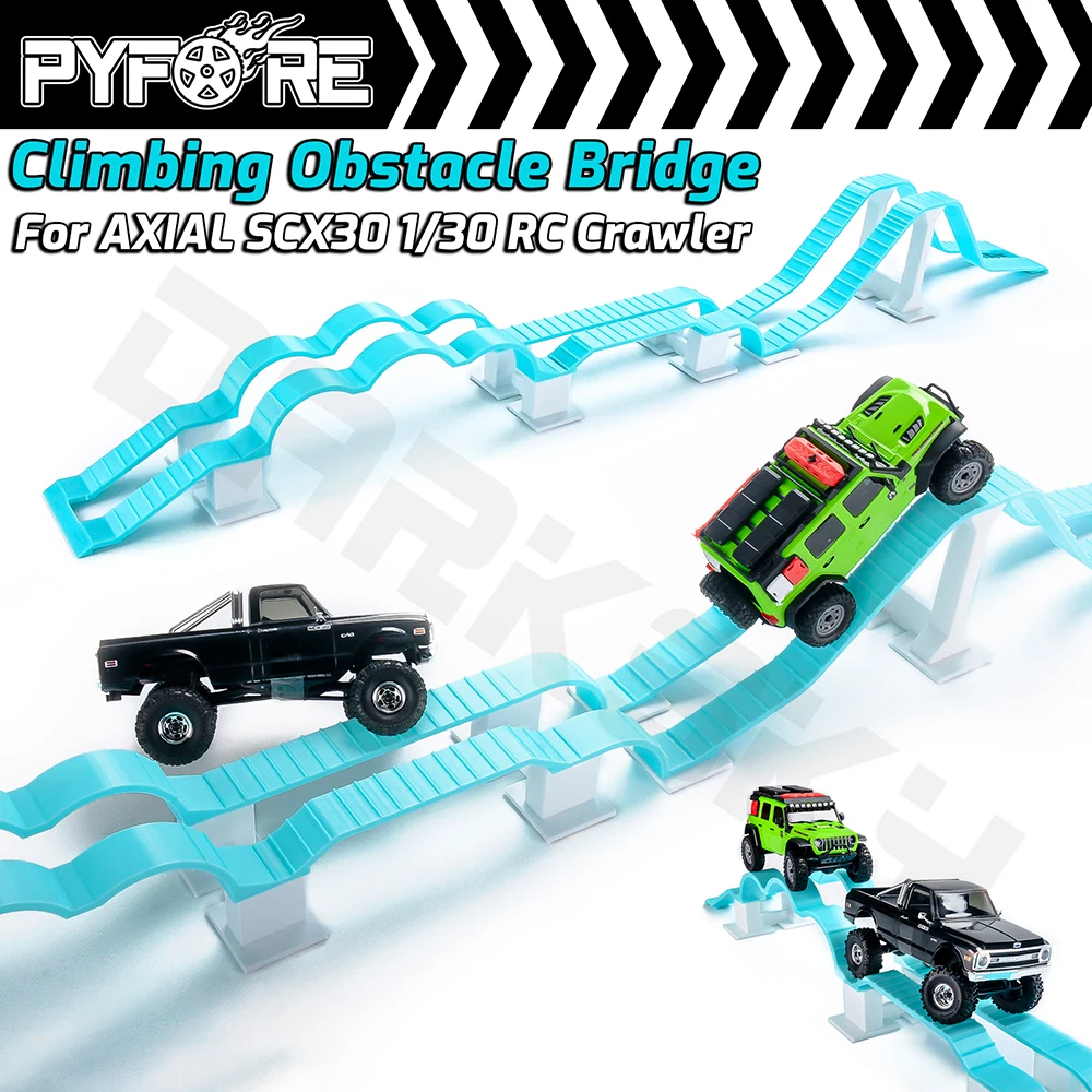 PYFORE Kletterhindernisbrücke 3D-Druck Bausatz für AXIAL SCX30 1/30 RC Modellauto Crawler