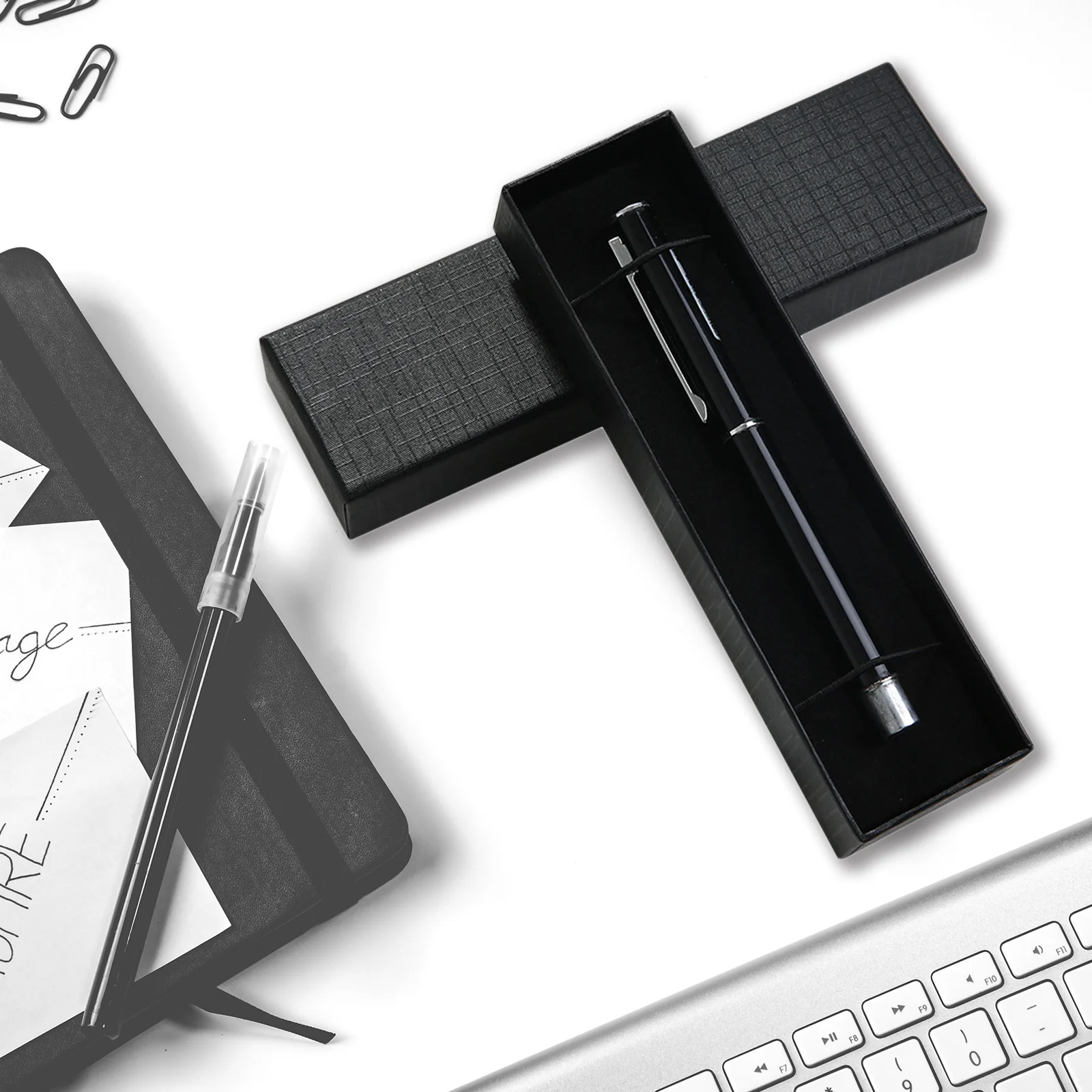 5 قطعة صندوق هدايا قرطاسية ورقية حافظة أقلام طالب متينة صندوق تخزين متعدد الوظائف لمنظم الإشارة المرجعية لقلم الرصاص #2