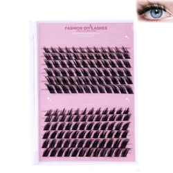 Winged lashes Extension clusters Volume Oblique Foxs Fluffy russian False Eyelashes 8-16mm Natural individual Eyelash makeups