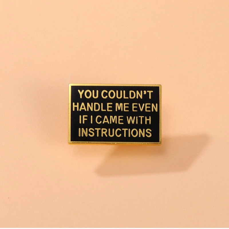 Unisex Creative Letter Brooch Alloy Drop Oil Enamel Badge Pin Accessory for DIY Clothes Bags Shoes Hat Scarf T-shirt Jeans