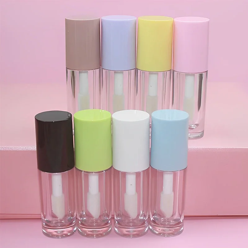 

30Pcs 6ml Refillable Lip Gloss Tubes Empty Clear Lip Glaze Bottles Colorful Plastic Lip Balm Cosmetic Containers For Travel