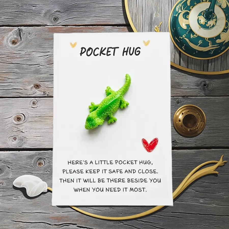 5/10/20/30/40pcs Pocket Hug Lizard Charm: A Cute Plastic Keychain Suitable For Any Occasion - The Perfect Gift For Birthdays