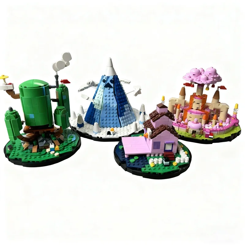 2922 個 MOC アドベンチャー タイム ザ ランド OOO パック マイクロ アーキテクチャ モデル ビルディング ブロック 建設 クリスマス ギフト おもちゃ 子供