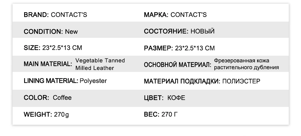 CONTACT'S Handgefertigte Vollnarbenleder-Clutch-Tasche mit RFID-Schutz, Handgelenktasche, Große Kapazität, Herren-Reißverschlusstasche für Business – Detail 6