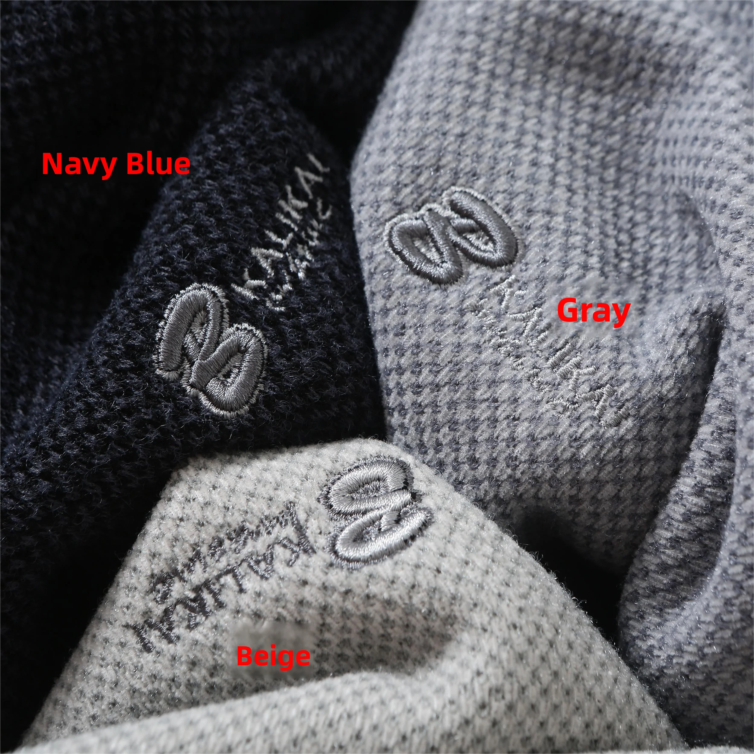 سترة مريحة مبطنة بسحاب للرجال، ملابس كاجوال من نسيج البوليستر والنايلون، ملابس تريكو دافئة ومريحة