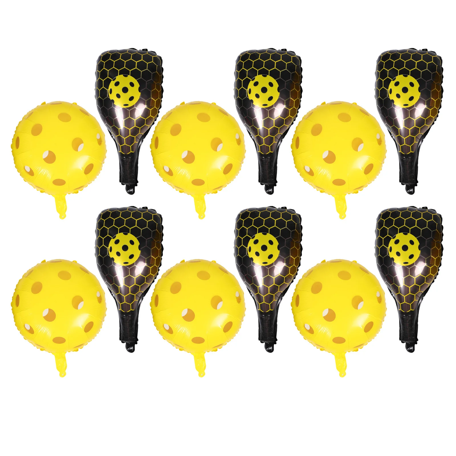 

1Set Ball Racket Balloon Kit Fun Inflatable Sports Theme Party Decor for Birthdays Pickleball Games Outdoor Gatherings Foil