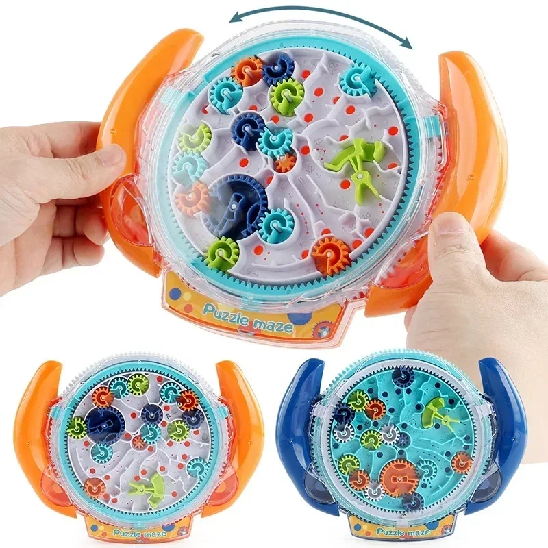 

Creative Puzzle 3D Puzzle Funny Gear Labyrinth Disk Gear Balance Ball Maze Wheel Dish Educational Kids Toys Gift