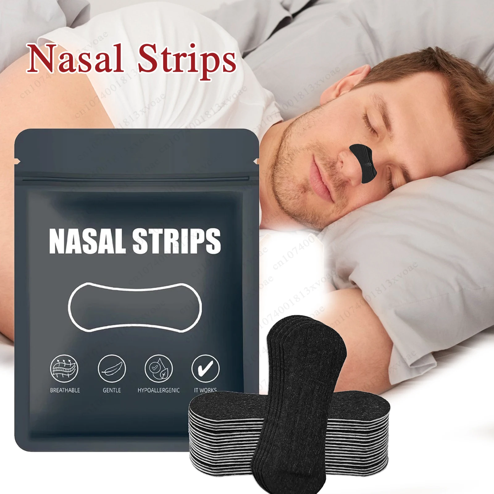 

Physical Expansion Breathable Nasal Patch Anti Snoring Nose Strips for Breathing Correction Better Sleep Anti-Snoring Nasal Stri