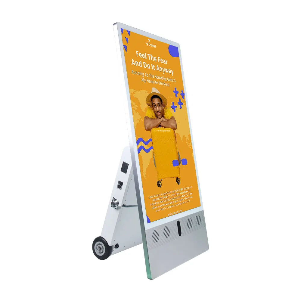 

Outdoor Portable Movable 43inch Battery Lcd Advertising Playing Equipment Digital Signage and Smart Display