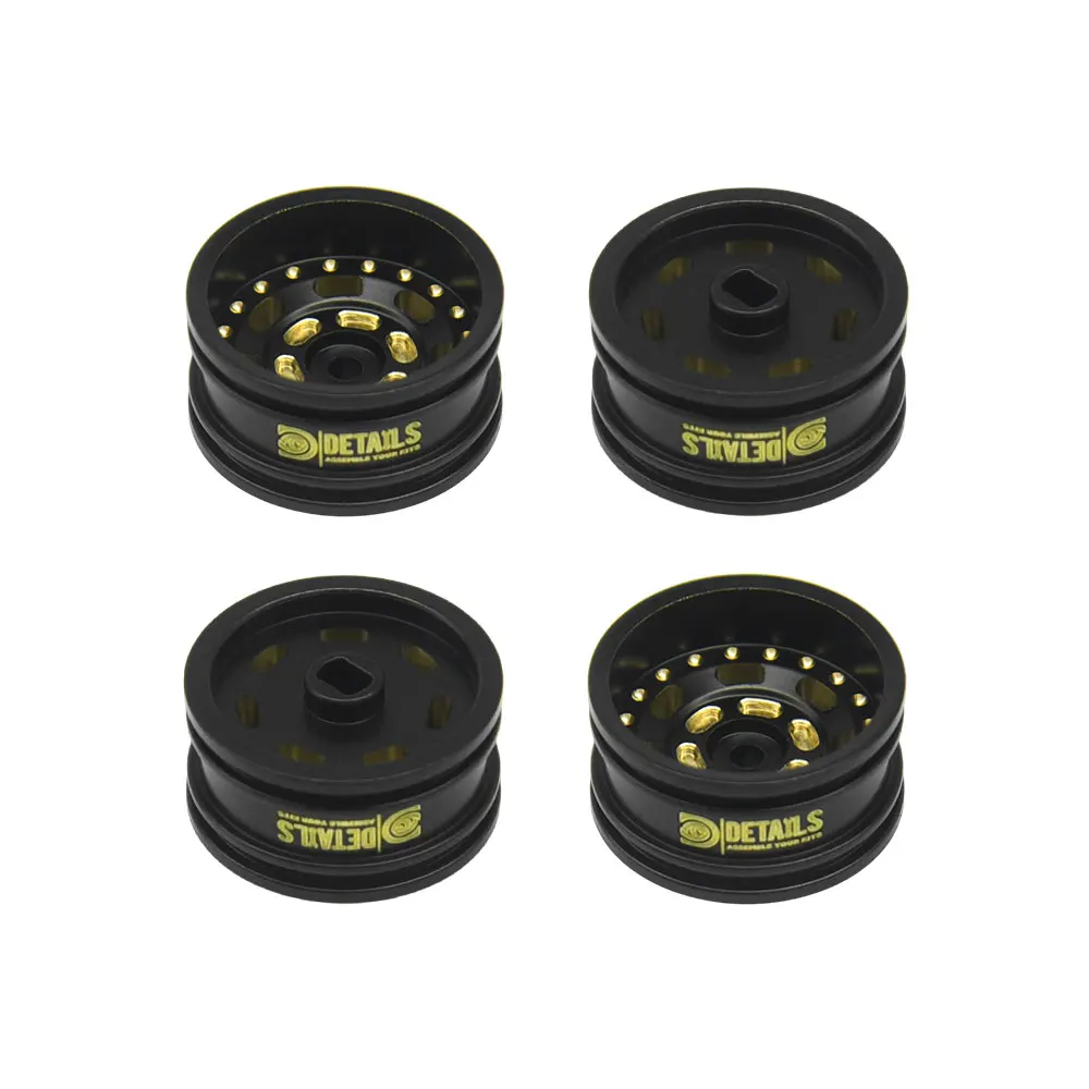 Messing 0,7 "wielkastset voor SCX30 auto's upgrade-onderdelen 4 stks/set