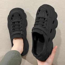 Trendy Men's Sandals Outdoor Wear Thickened Anti-slip Wear-resistant Fashion EVA Moulded Couples Clog Shoes Wholesale