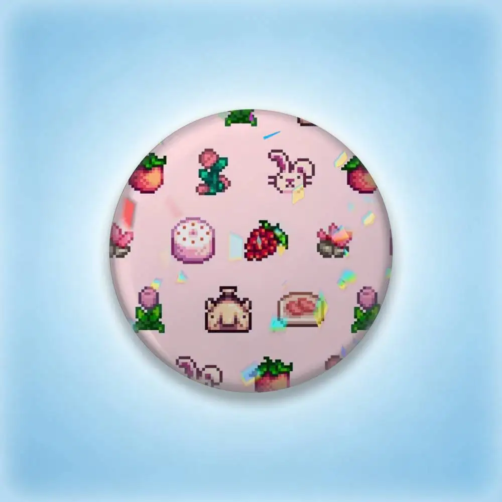 Farm simulation game Stardew Valley 25mm 32mm 44mm 58mm 75mm Brooches Badges Pins for Accessories Gift view 5
