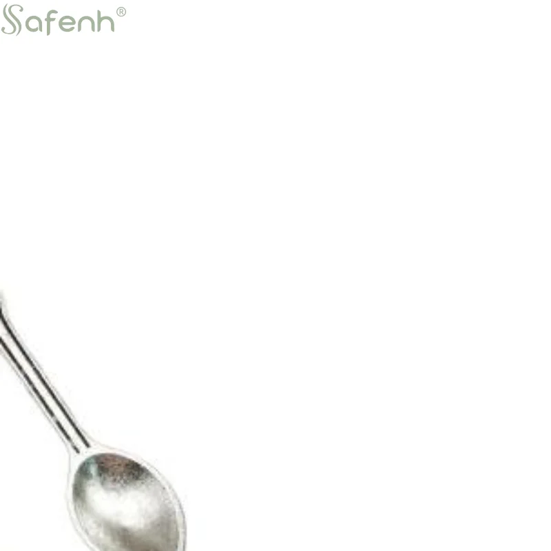 1 PCS Spoon Keychain For Filling Vials With Salts Necklace Key Ring Spoon Keychain Teaspoon Pendant Mini