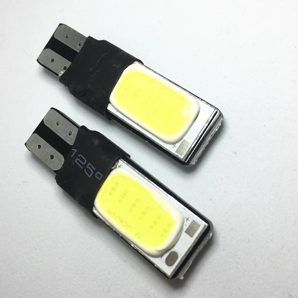 2 pcs T10 Led W5W Led Cob Car Single Light Automobiles Interior Light  Canbus Error Free W5W T10 Car Accessories Fog Lamp 12V