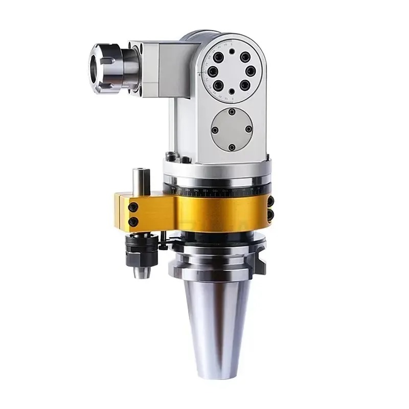 2026 High Precision BT30 BT40 BT50 ER16 ER25 ER32 ER40 Side Universal Milling Head Angle Head for CNC BT50