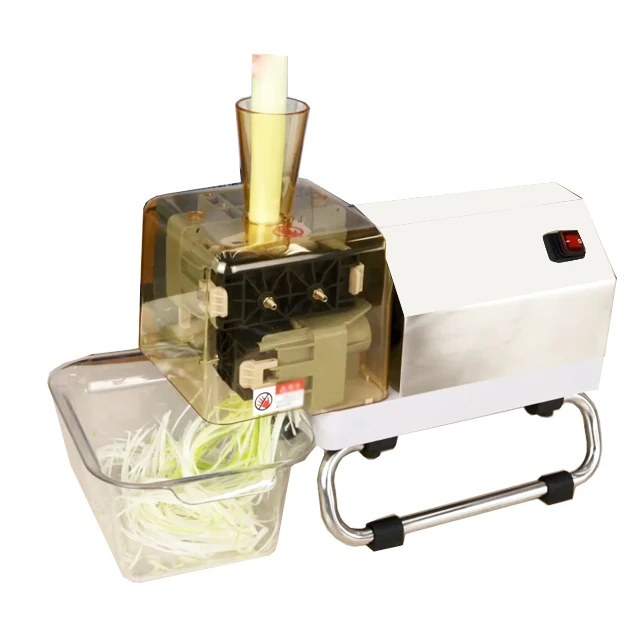 Professional Commercial Electric Shredded Scallion Maker Used Condition Slice Shallot Strips Machine for Restaurant & Home Use