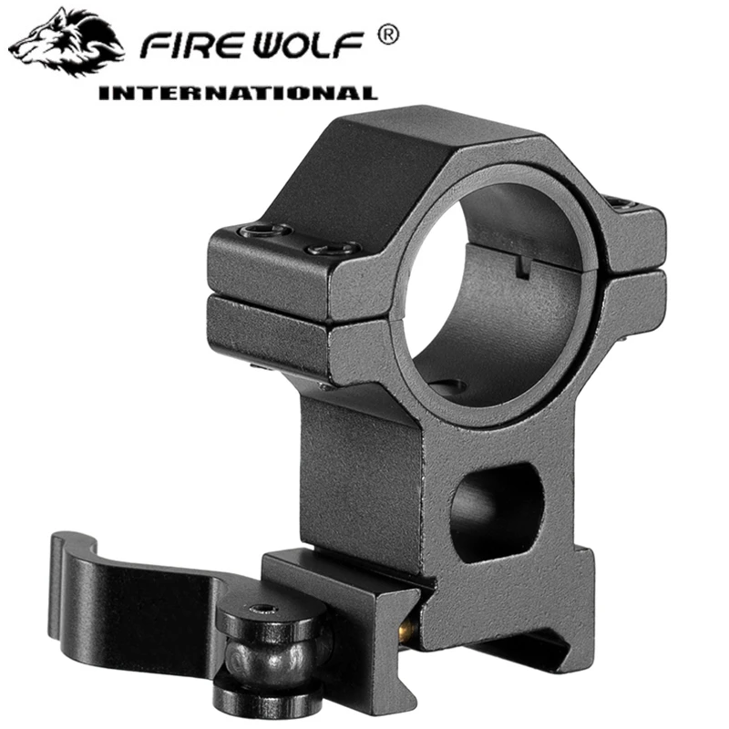 FIRE WOLF-Weaver Picatinny Trilho, Anel Alto, QD, Quick Release, Montagem de Âmbito, Solteiro, Não Par, 1 ", 25.4mm, 30mm, 20mm