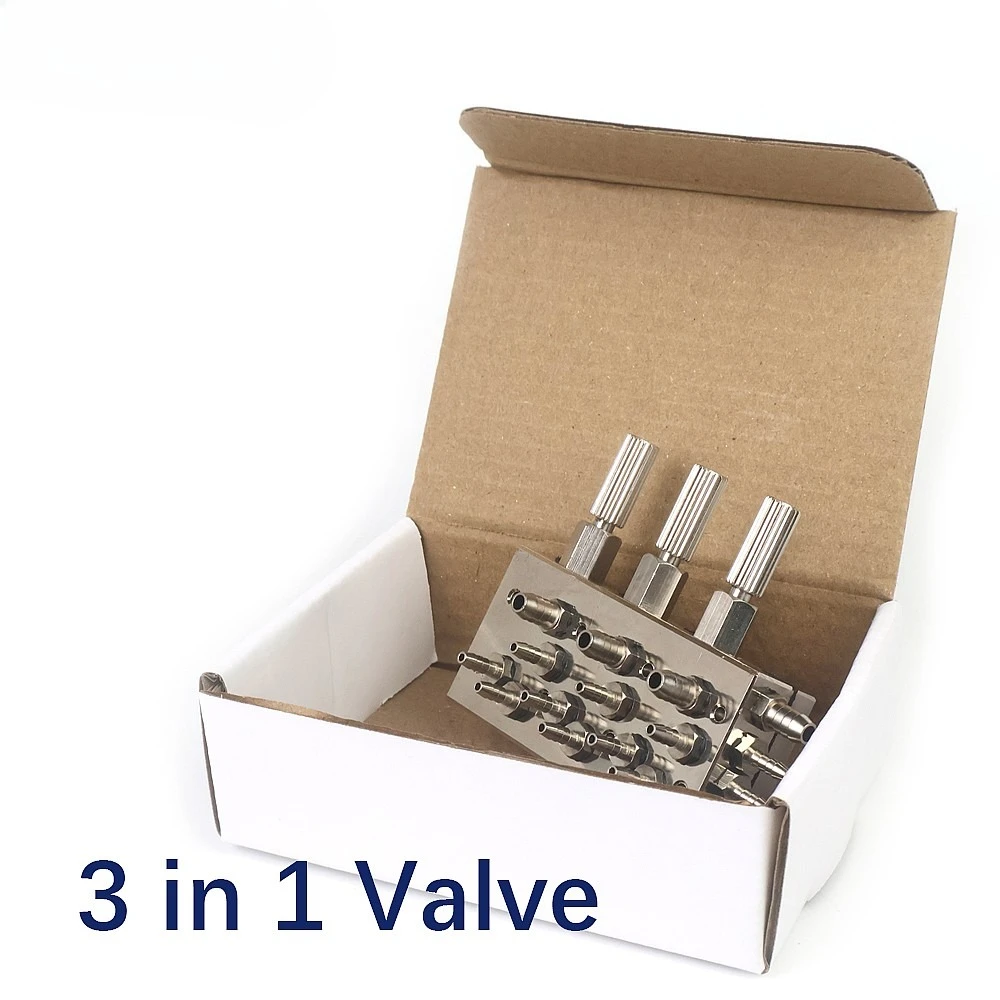 Bestsell 3 in 1 Lab Valve Control Chair Air Water Triple Diaphragm Membrane Valve Lab Equipment