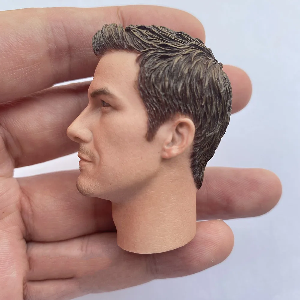 Big Sale 1/6th Soccer Football Handsome Guy Male Head Sculpture Carving Model For 12inch Action Figures DIY