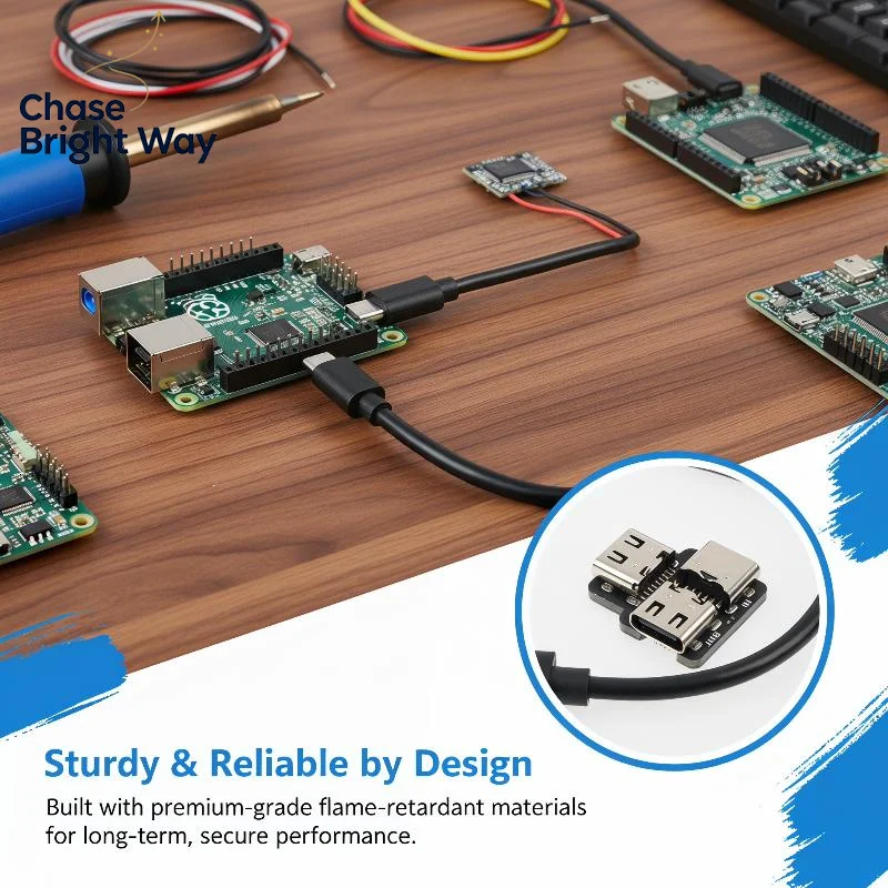 Type C Power Splitter 1 in 2 Out USB Module Plug and Play Dual Device Charging Adapter for Easy Use at Home or Work