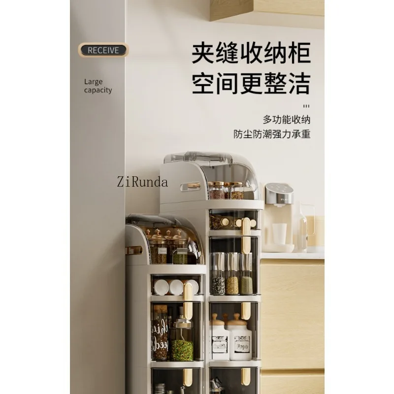 فتحة خزانة درج نوع متعدد الطبقات من البلاستيك الشفاف متعدد الوظائف لغرفة المعيشة الكراك أشتات تنظيم الخزانة