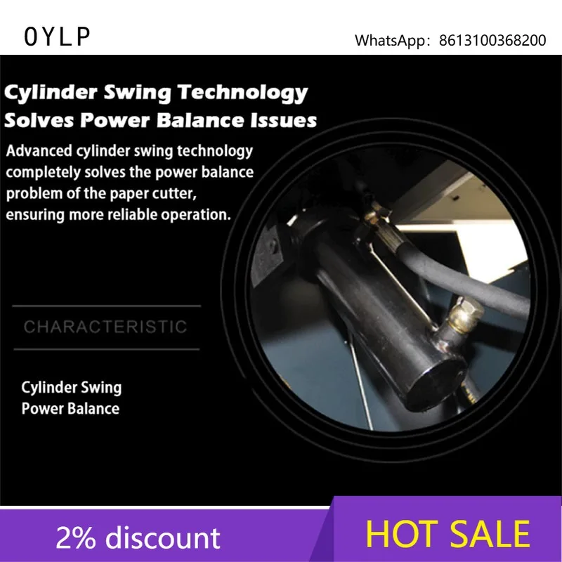 OYLP Heavy Duty Double Hydraulic 500  Thick Layer Paper Cutter Automatic PVC Album Cutter Programed Paper Cutting Machine custom