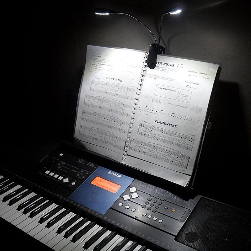 Orkest Muziekstandaard Led Clip-On Verstelbare Boek Leeslamp Usb