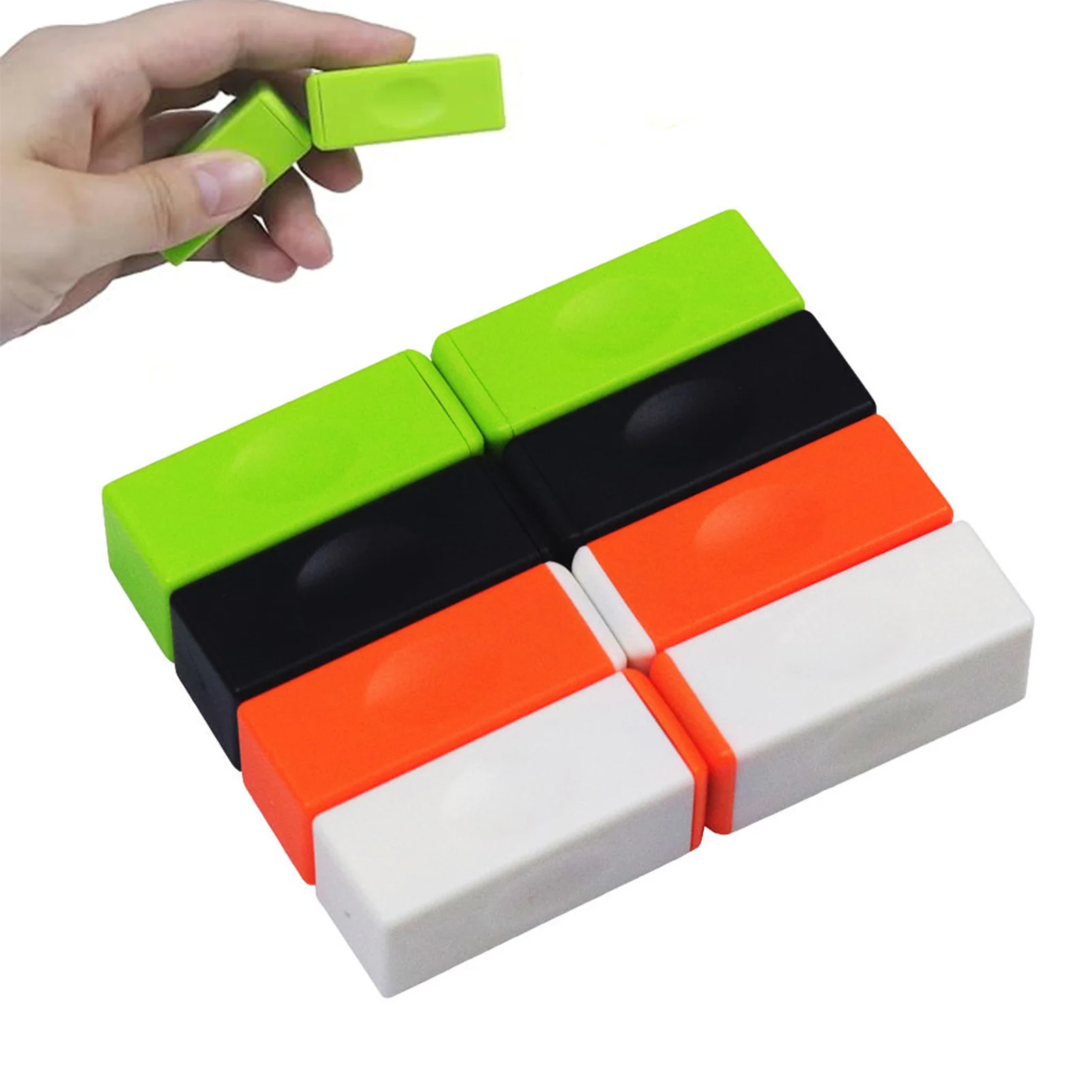 

Funny Magnetic Bricks Toys Funny Magnetic Stick Decompression Fingertip Toy for Kids Adults Anxiety Stress Relief Blocks Toy