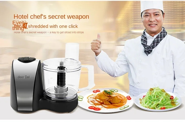 220V DELL Professional Food Chopper - Electric Multi-functional Vegetable and Fruit Garlic Ginger Mincer