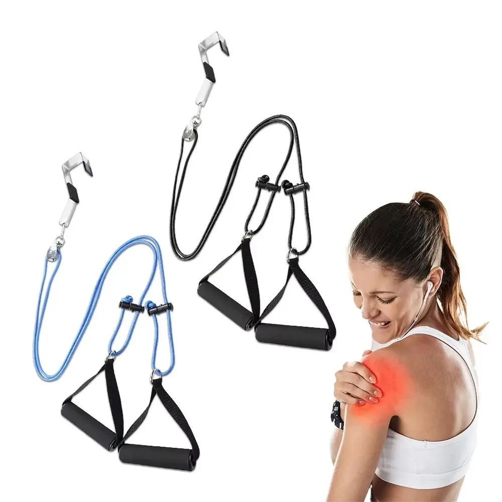 

Over The Door Shoulder Exercise Pulley Durable Door Anchor Mounted Shoulder Exercise Trainer Back Arm Exerciser 2m