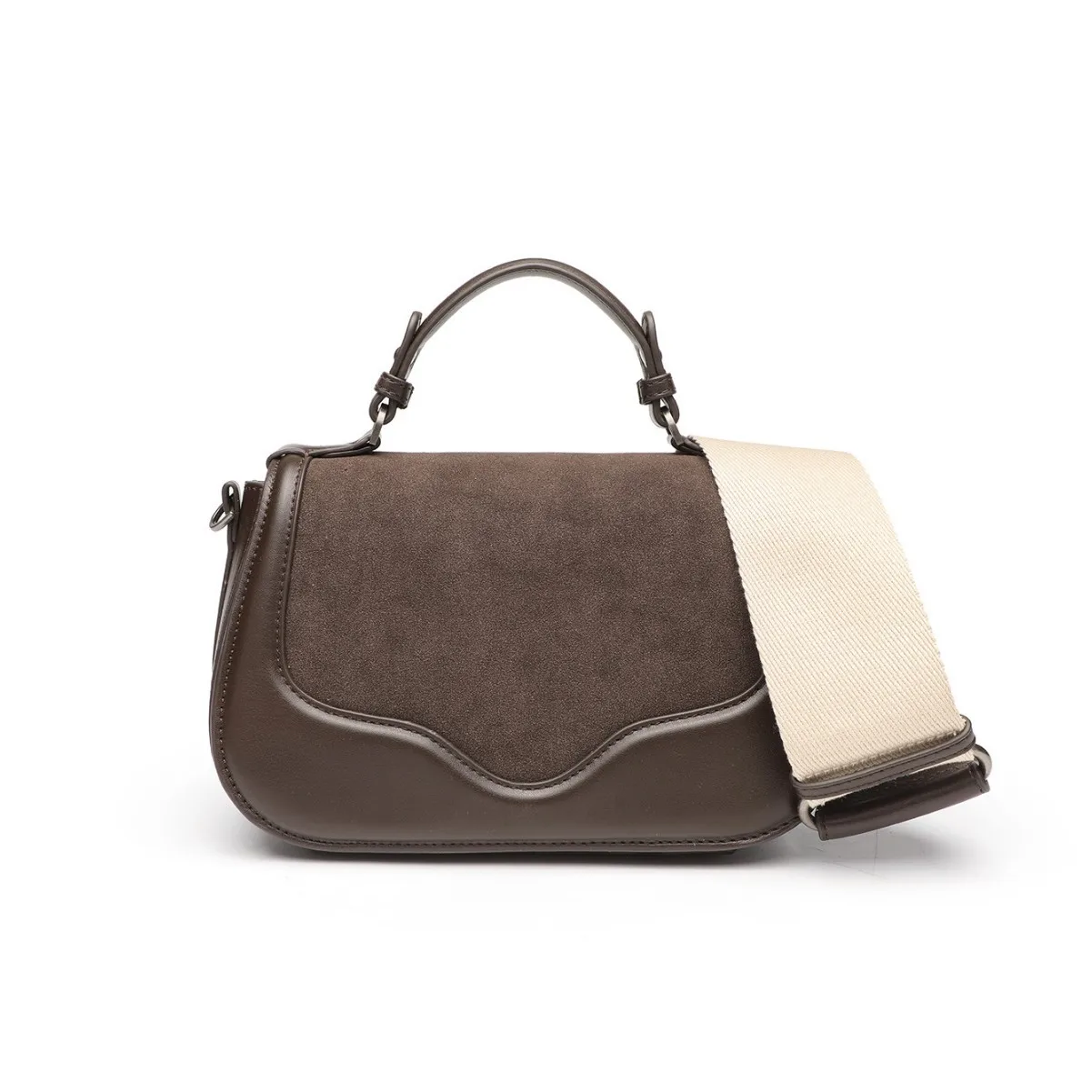 

2026 New Women's Saddle Bag Multi-Function Commuter Purse, Adjustable Crossbody Strap & Top Handle, Vintage Inspired Daily Tote​