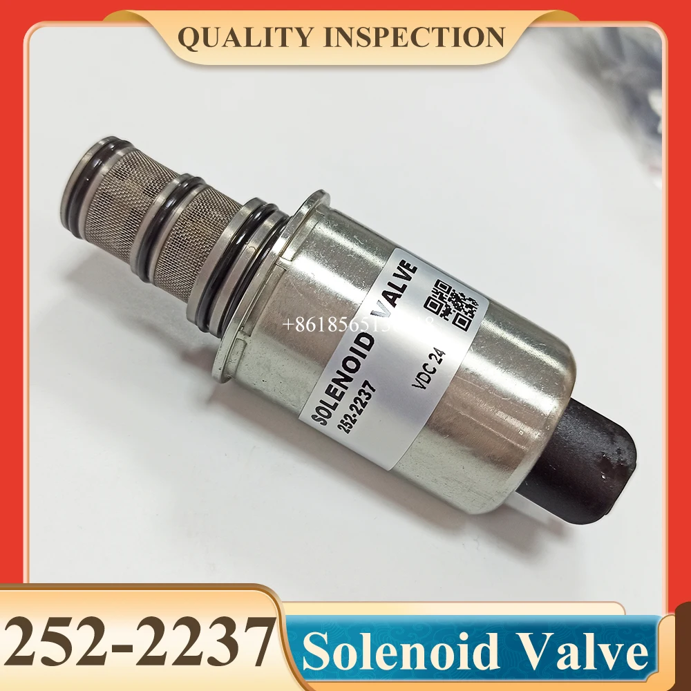 Elettrovalvola 252-2237 2522237   24V per 120M 140M 953D 963D 973D C6.6 Gruppo valvola motore-solenoide
