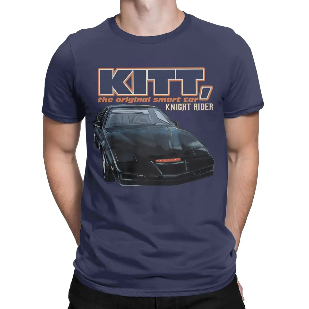 Knight Rider Original Smart Car T Shirt for Men 100% Cotton Funny T-Shirts O Neck Tee Shirt Short Sleeve Clothing Original